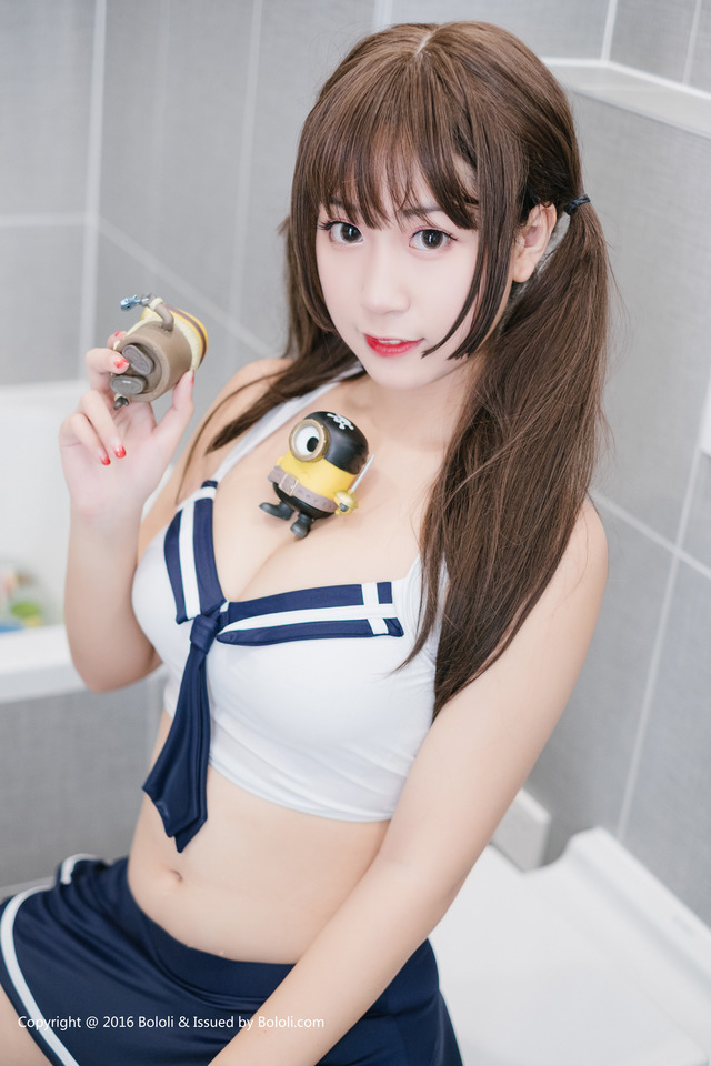 波萝社 – 2017.01.19 VOL.017 猫九VS小黄人 猫九酱Sakura[42P605M]